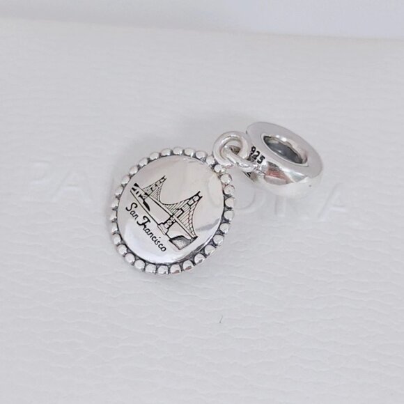 Pandora San Francisco Bridge Dangle Charm S925 Silver with box - Picture 6 of 9